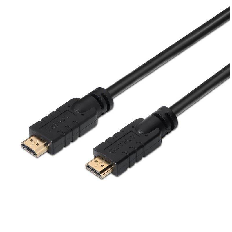 Cable HDMI Aisens 1.4 A119-0103/ HDMI Macho - HDMI Macho/ 15m/ Negro
