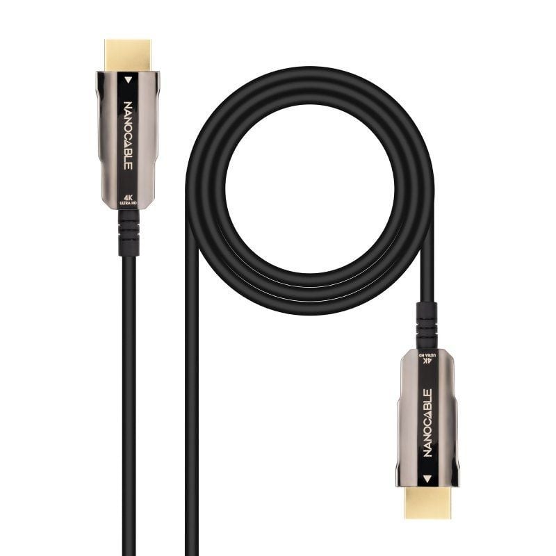 Cable HDMI 2.0 4K AOC Nanocable 10.15.2020/ HDMI Macho - HDMI Macho/ 20m/ Negro