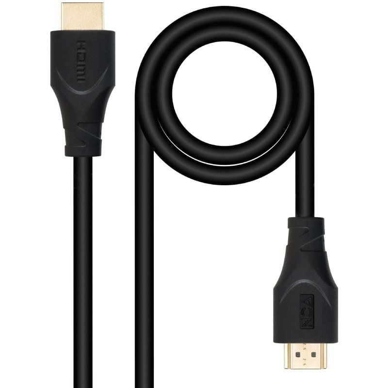Cable HDMI 1.4 Nanocable 10.15.4701/ HDMI Macho - HDMI Macho/ 1m/ Negro