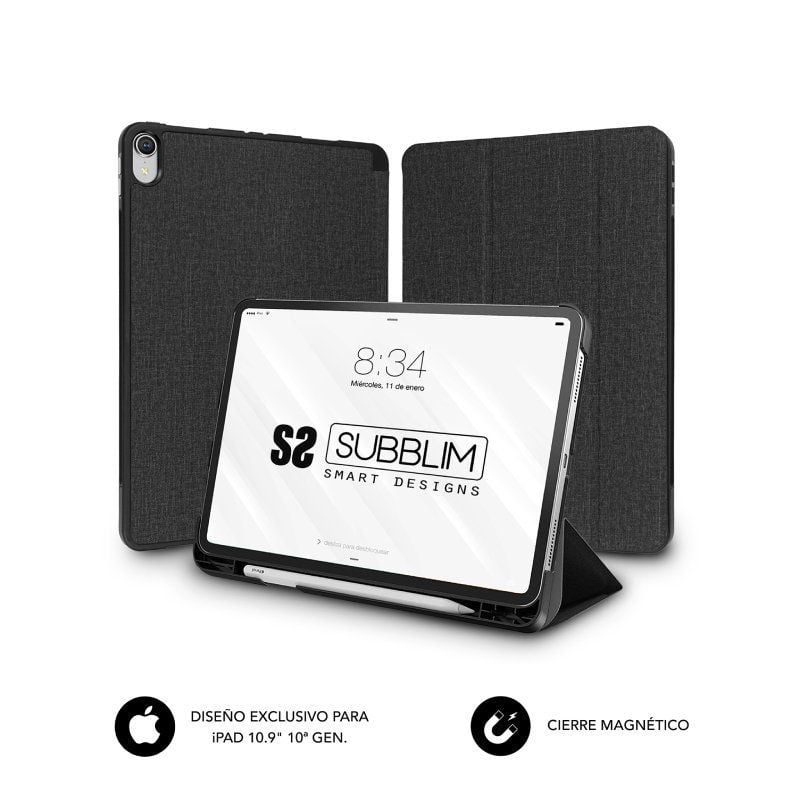Funda Subblim Shock Case SUBCST-5SC316 para iPad 10ª Generación de 10.9"/ Negra
